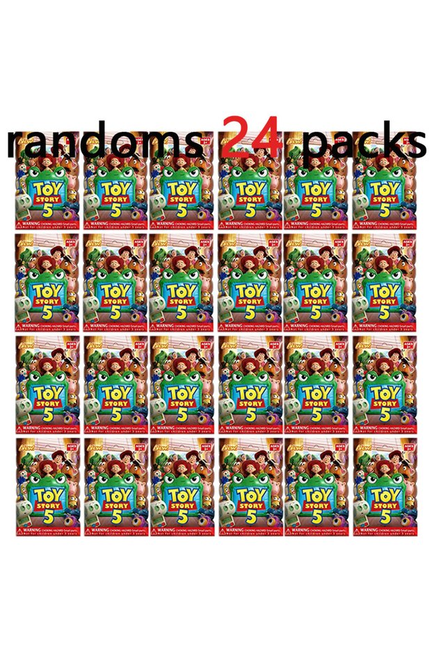 randoms 24 packs Anime 24pcs Toy Story Blind Box Set PVC Woody Buzz Lightyear Model Doll Figu