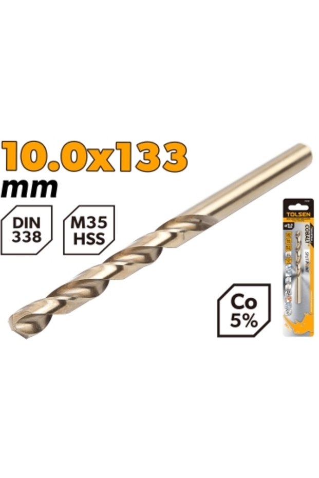 لقمة حفر HSS M35 مقاس 10.0 مم (0.39 بوصة) عبوة واحدة