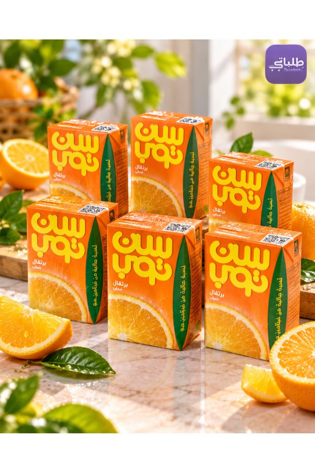 سن توب شراب البرتقال المنعش – 250 مل × 6 حبات