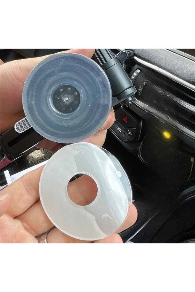 3pcs 3pcs[Perforated Suction Cup Adhesive Film] Car Suction Cup Strong Adhesive Film Suction Cup Aux