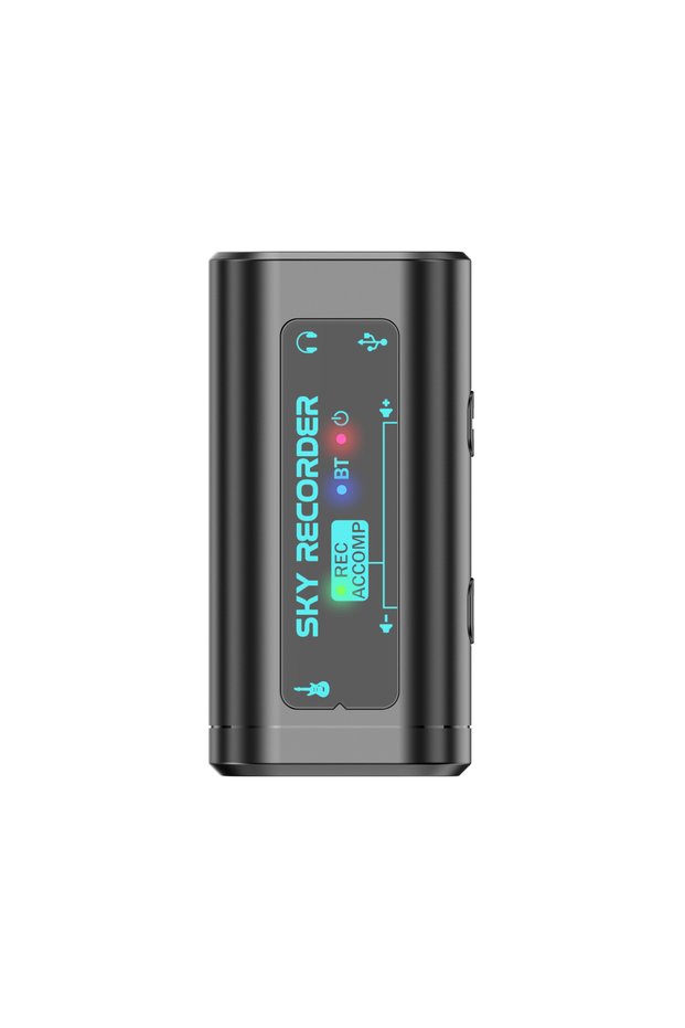 black Guitar Recording Sound Card for Recording & Streaming BT Accompany