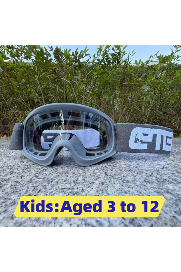 GRAY ETB Children's Skiing Glasses, suitable for skiing, skating, wind protection, cycling. Suitable