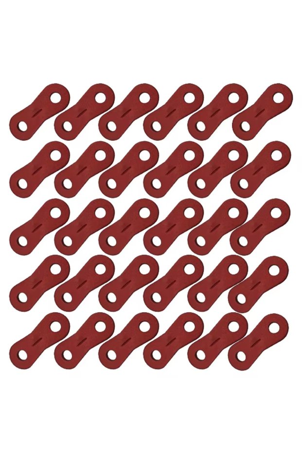 30 pcs red Camping Tent Wind Ropes Buckles Beach Sunshade Shelter Ropes Fixed Buckle Hiking Picnic C