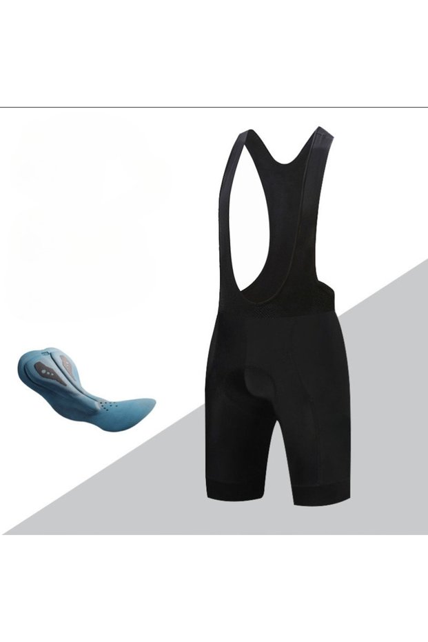 L Black Men's 7-Hour Padded Cycling Bib Shorts Seamless Outdoor Wear Breathable MTB Bike Riding Tigh