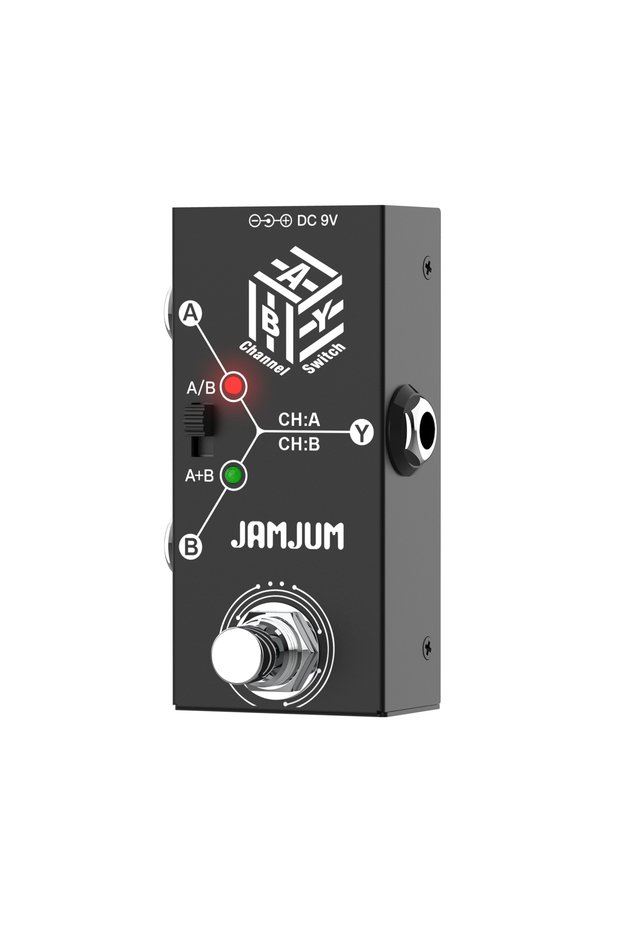 black JAMJUM ABY Line Selector AB Switch Mini Guitar Effect Pedal True Bypass Guitar Bass Pedal AB B