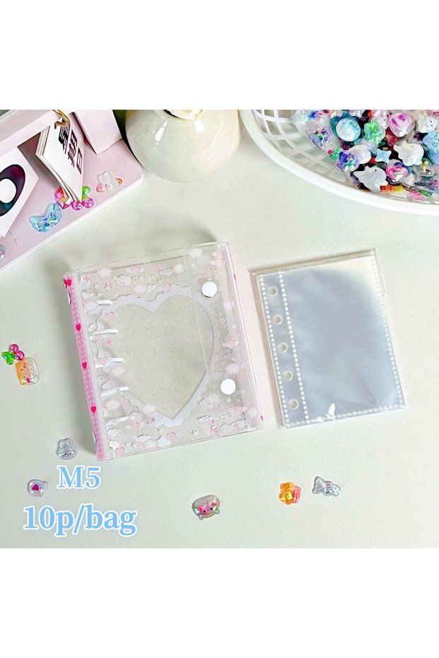 M5 Skyd and 10Pcs 1Pc Cute Pink Strawberry Series Notebook, M5/A7 Heart-Shaped Notebook, Strawberry