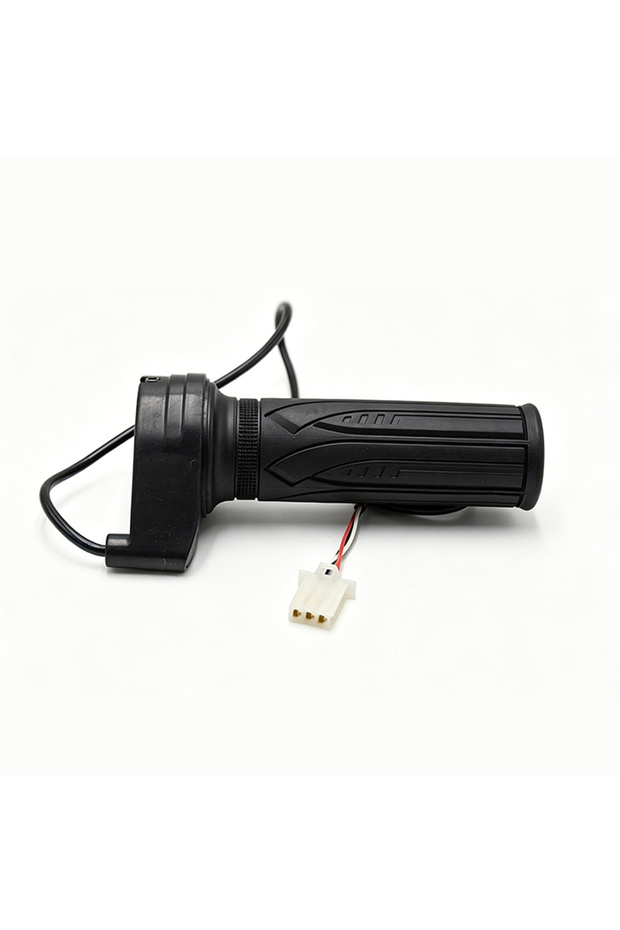 Black 3 Speed Motorcycle Electric Bike Scooter Speed Control Throttle Twist Grip Handlebar Accelerat