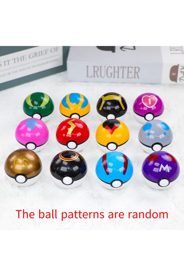 12Pcs Set No Box 12Pcs Pokemon Pokeball Figure Pikachu Action Figure Cartoon Anime Kawaii Doll Poke