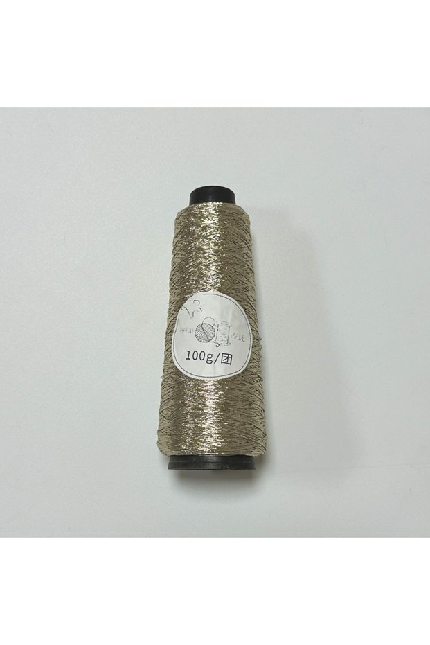 Champagne 100g/Roll Multicolor Fine Gold Silver Yarn DIY Dia.0.8mm Metallic Color Core-spun Crochet