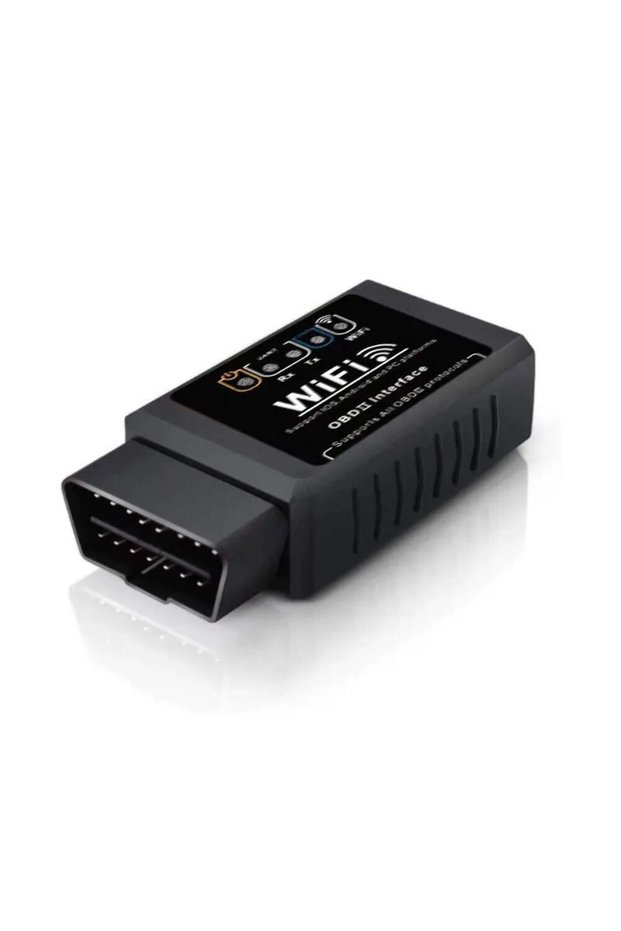 ماسح ضوئي أسود لتشخيص أعطال السيارات ELM327 V2.1 OBD2 مع واي فاي لأجهزة iOS وأندرويد وآيفون OBDII