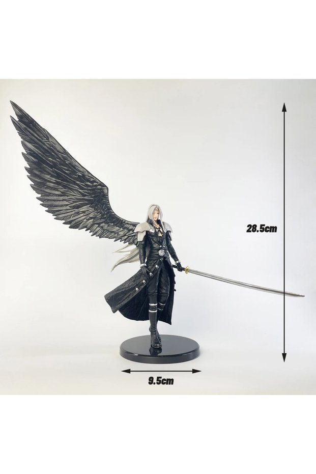 No Box WHITE 28cm Sephiroth Anime Figure Rebirth One-Winged Angel Action Figure Collection Mo