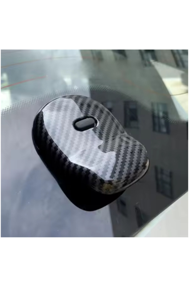 Rear carbon fiber Car Rear Trunk Door Handle Decoration Cover For Smart 453 Fortwo Exterior Access