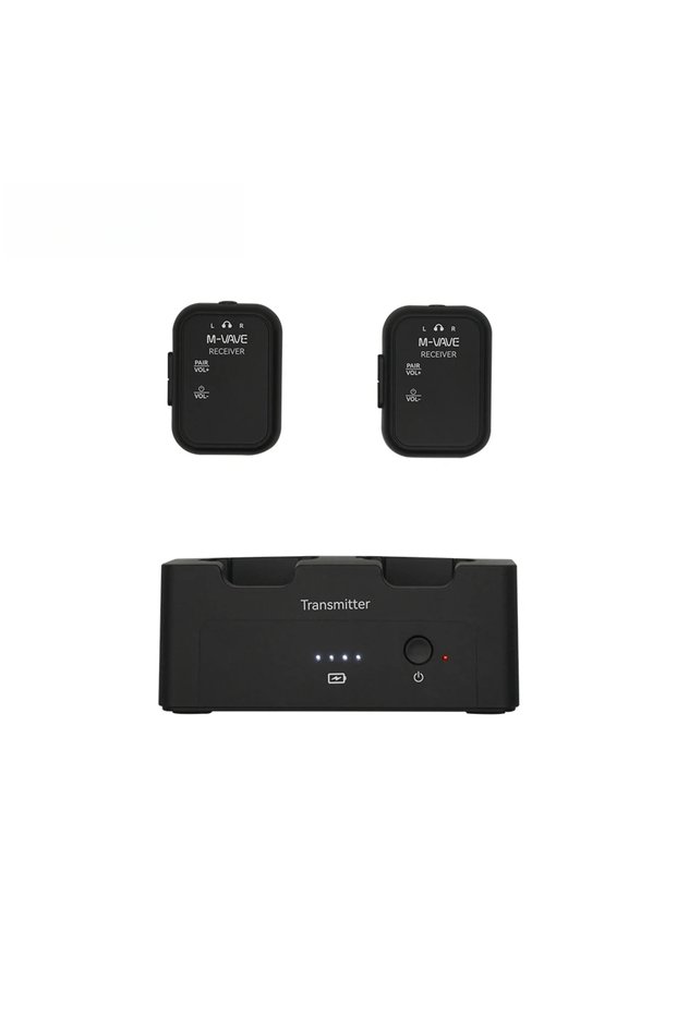WP-12 1T and 2R M-VAVE WP-12 Wireless In-Ear Monitor System, 2.4GHz Ultra-Low Latency, 24H Battery f