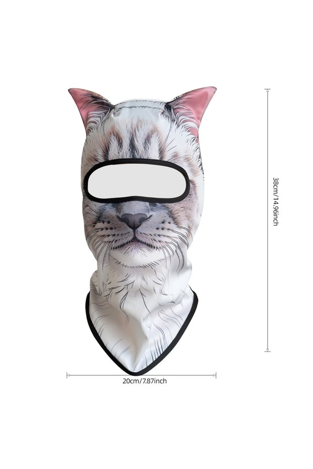 0400700000068 3D Animal Motorcycle Cap Cycling Balaclava Full Face Cover Hat Helmet Liner Ski Neck W