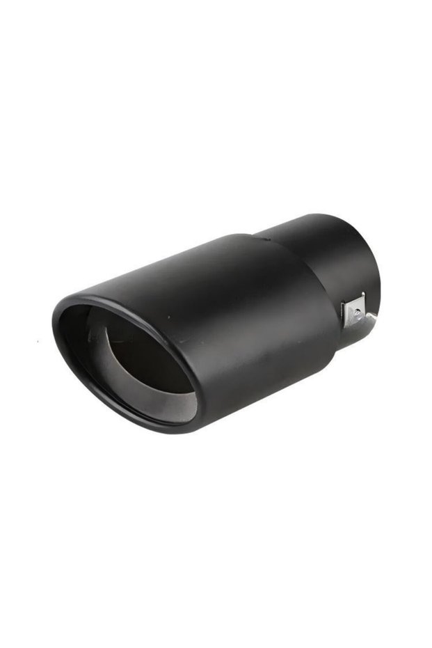 Black Straight 2.5" Stainless Steel Chrome Trim Car Auto Exhaust Muffler Tip Pipe Rear Tail Throat f