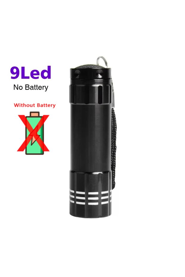 9LED-No Battery 395nm UV Flashlight Ultraviolet Light,Pet Dog Cat Urine Detector Scorpion