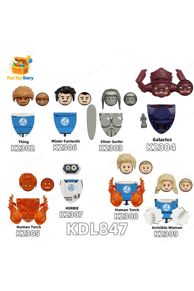 8PC KDL847 TV series compatible with building block toys, super powered, and collected by film and t
