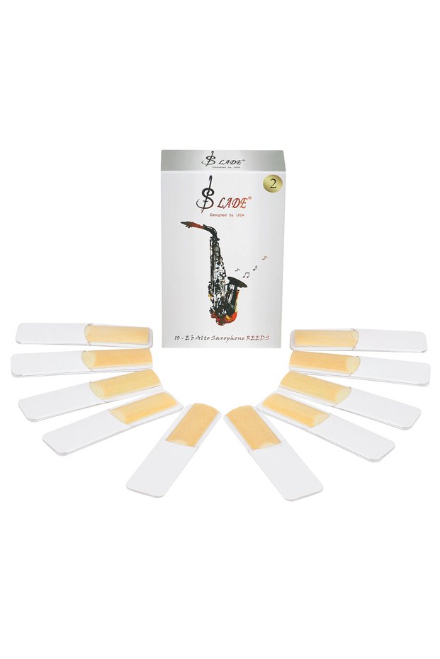 Alto No.2 SLADE 10Pcs/Set Tenor Alto Soprano Saxophone Reeds Clarinet Reed Strength 2 2.5 3 Woodwind