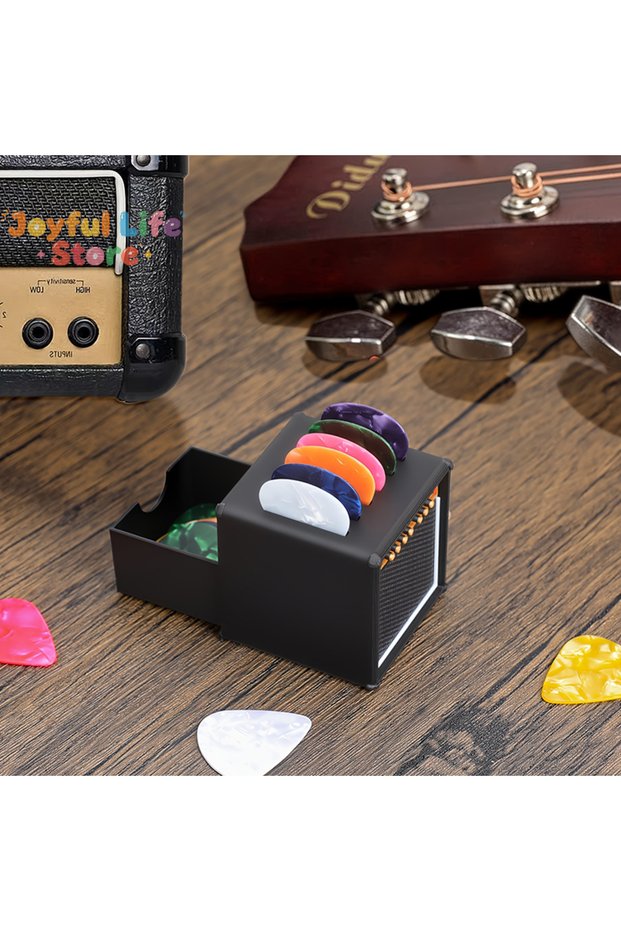 3D Printed Waterproof Dustproof Guitar Picks Organizer Portable Guitar Pick Holder With Drawer Picks