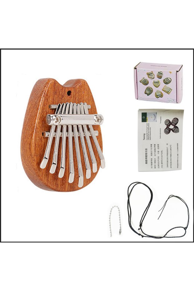 Totoro Style 8 Key Mini Wooden Kalimba High Quality Exquisite Finger Thumb Piano Marimba Musical Goo