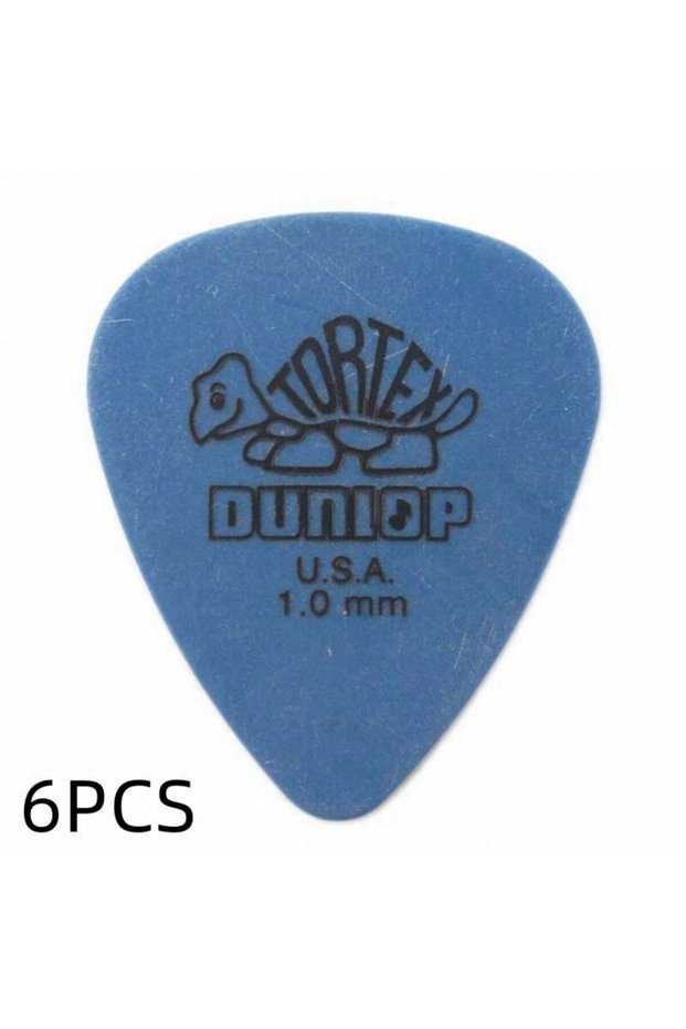 1.0mm Blue 6PCS Dunlop Tortex Standard Guitar Pick Plectrum 0.50-1.14mm Choose Your Size