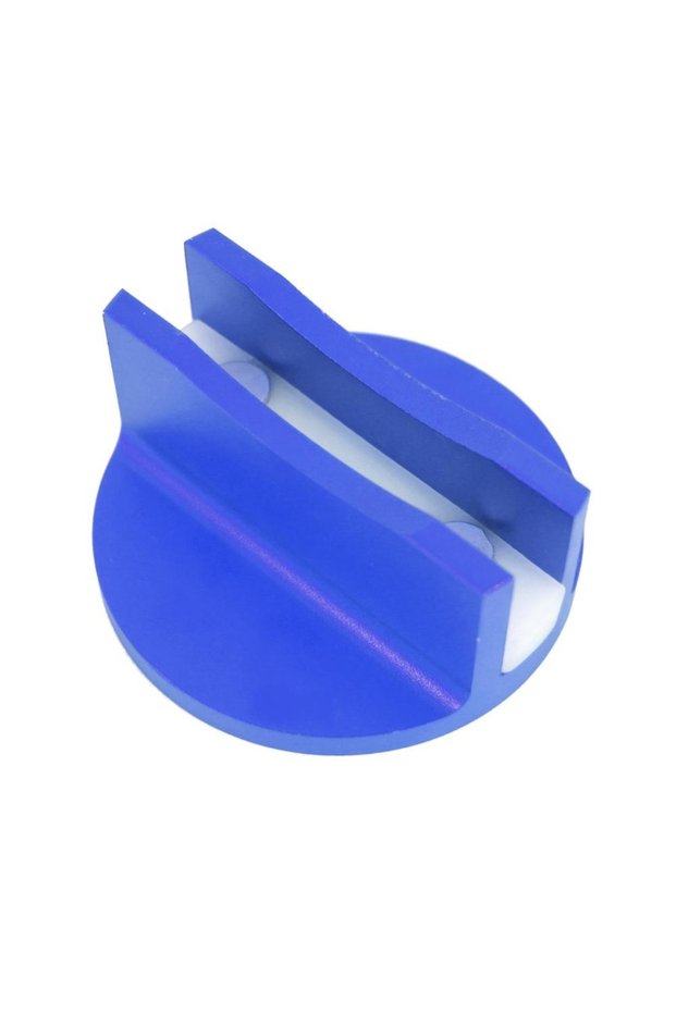 Blue New Large Slotted Magnetic Jack Pad Aluminum 0.37 Inch Thickness Jack Pad Adapter Frame Rail Ad