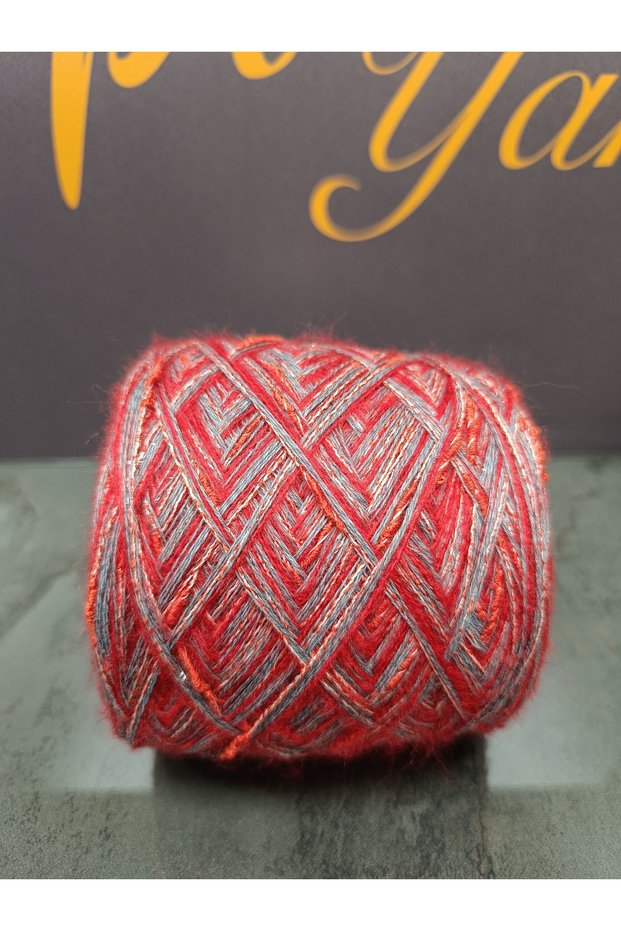 Moher-Insect Yarn-Merserized Yarn-Containing Mix Hand Knitting Yarn 500Gr