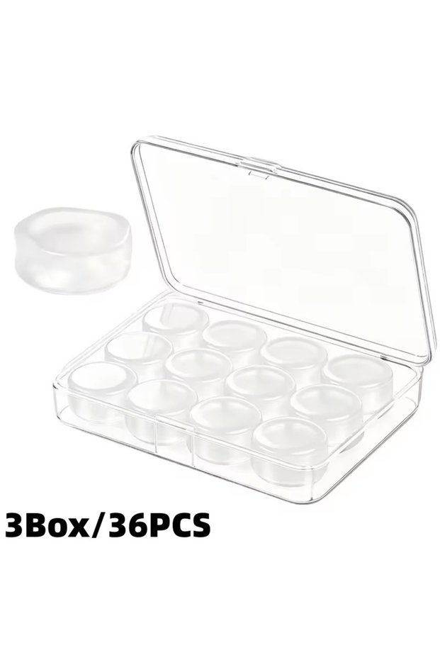 White(36Pcs Plugs) Waterproof Ear Plug Silicone Wax Earplugs Swimming Flying Working Earplug Noise R
