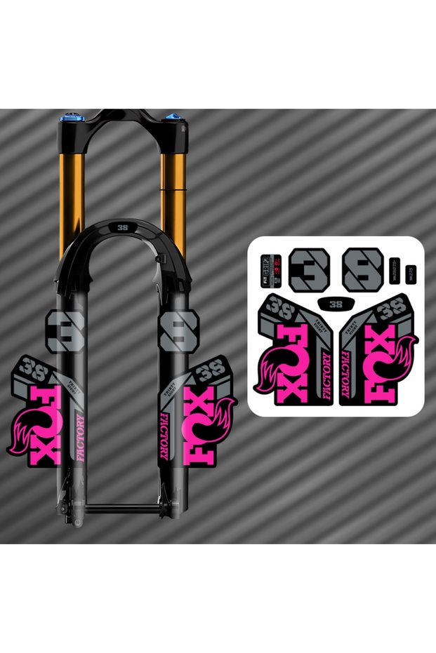 9 2021 FOX38 ENDURO Front Fork Decals MTB Mountain Bike FOX 38 Stickers Waterproof Bike Fork Wrap Co