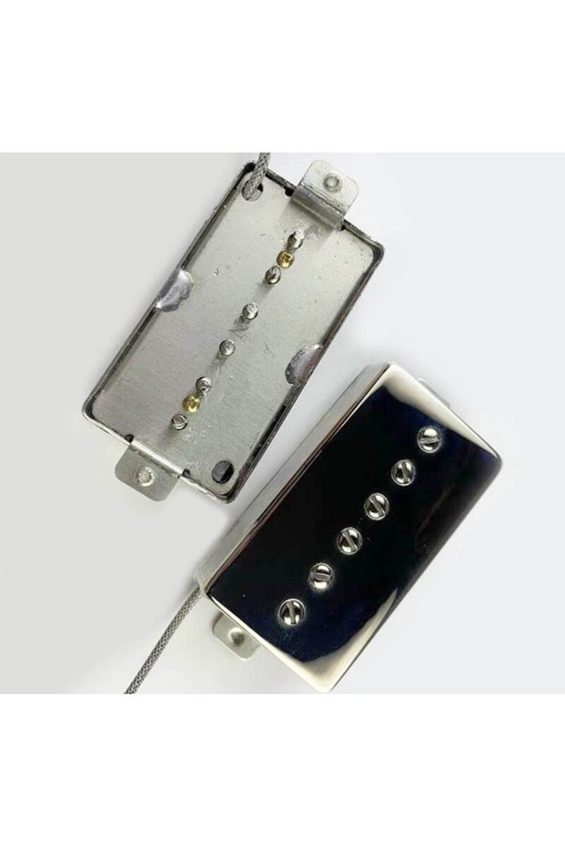 Set-Nickel-50n52mm Rebel 90 Alnico 2 R90 Nickel HB Humbucker Size HB Bucker Size P90 Pickup for Elec