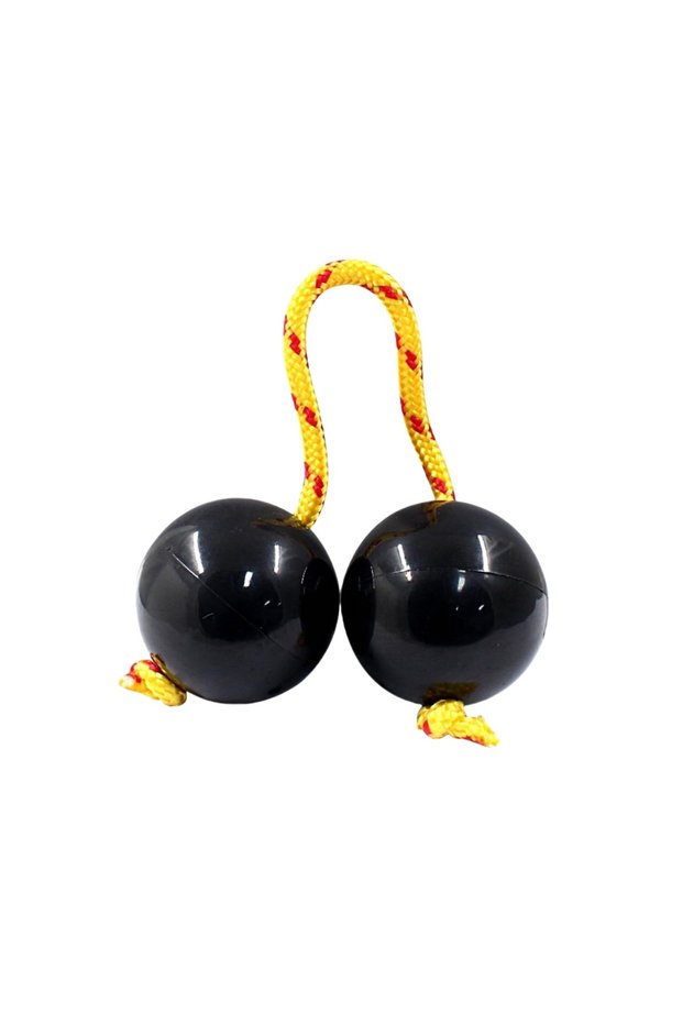 Black Miwayer 1 Pair Sand Egg Asalato African Shakers Fingertip Sand Ball for Kashaka Instrument