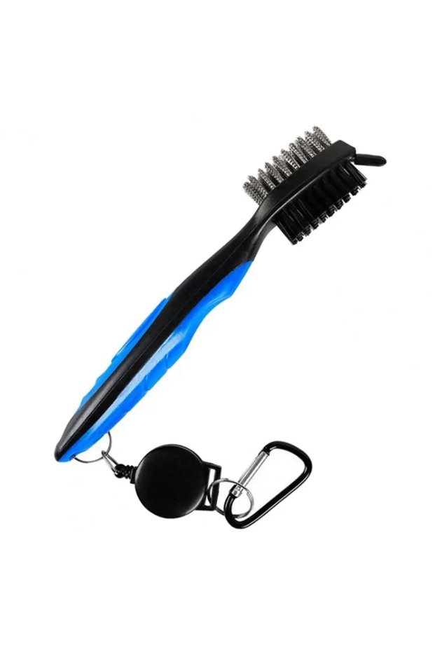 Blue Club Cleaning Brush Golf Club Brush Golf Grooves Cleaning Brush 2 Sided Golf Putter Wedge Ball