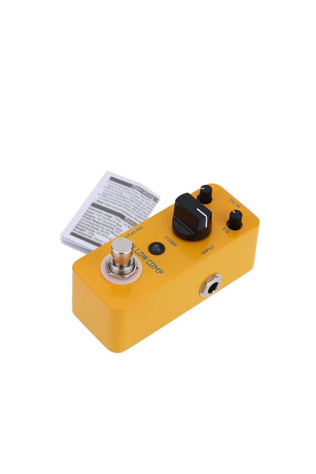 YELLOW MOOER Guitar Pedal Yellow Comp Mini Optical Compressor Effect Pedal for Electric Guitar True