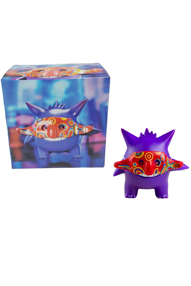 With box Pokemon Gengar Figure Action Figure Anime Ornaments Kawaii Elf Model Doll Cartoon Ch