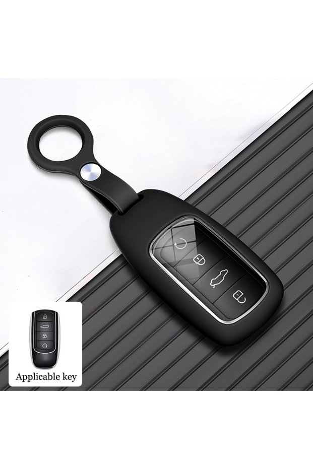 black buckle Silicone Car Key Case Protector Shell for Chery Jaecoo J7 J8 6 7 8 Tiggo 7 4 8 Pro Omod