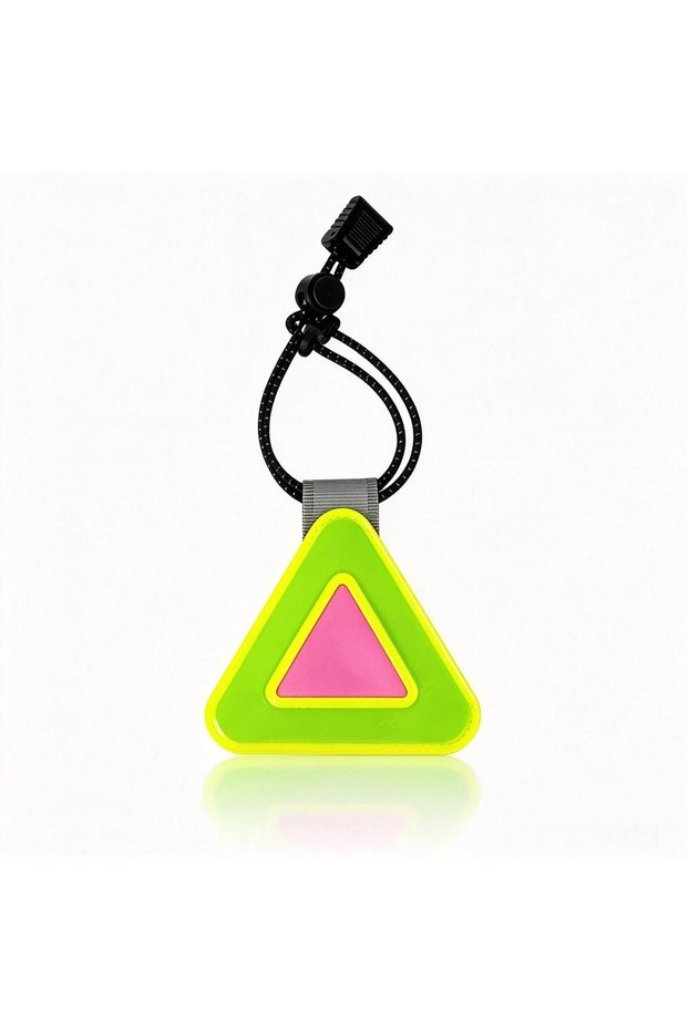 1PC Green DOMEN Bicycle Reflective Triangle Sign For Safety Cycling Running Backpack Night Bicycle
