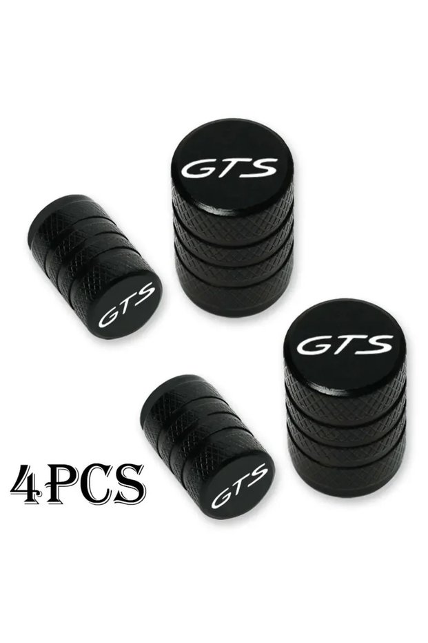 GTS-6 4pcs For Porsche GTS Car Wheel Tire Valve Caps Tyre Stem Covers Airdust Waterproof Cayenne Cay