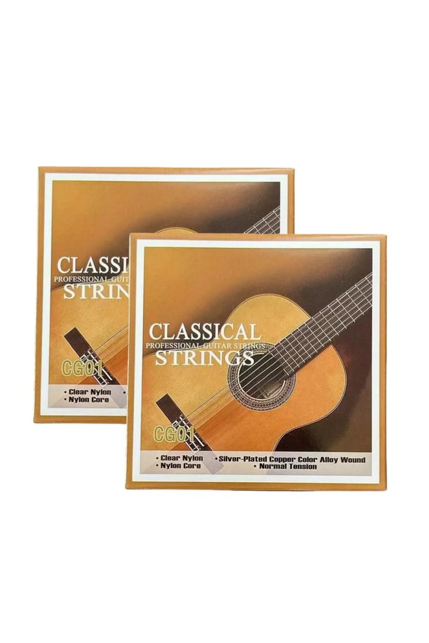 مجموعة CG01 من Miwayer تتكون من 6 أوتار جيتار كلاسيكي من النايلون مطلية بالفضة وسبائك النحاس