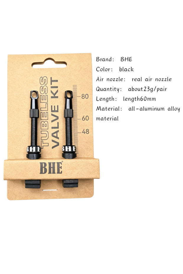TLV Black 60MM BHE CNC Alloy Presta Tubeless Valves 60/80mm Stem for Road Bike Aluminum Alloy Bicycl