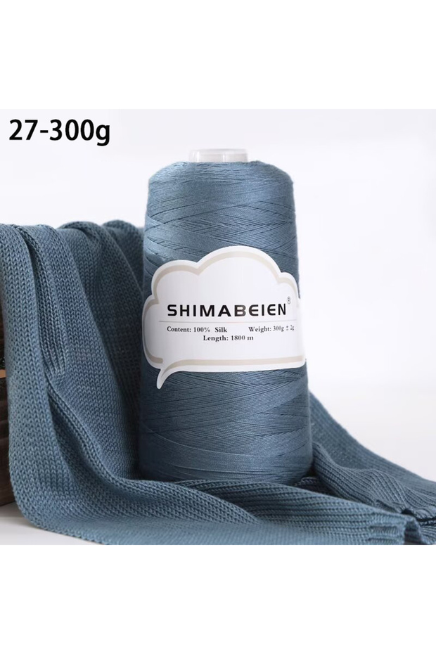 27 300g, Large Spool of Silk Lace Yarn, High-Quality Comfortable Lace Yarn for Knitting and Crocheti