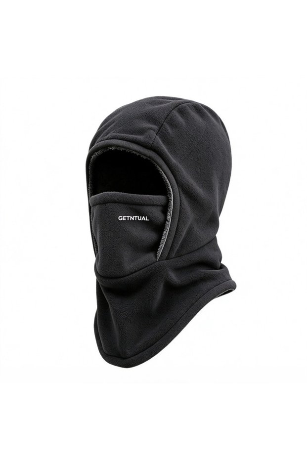Gray Winter Balaclava Thickened Warm Hat Windproof Face Mask Cycling Ski Mask Helmet Liner Neck Warm