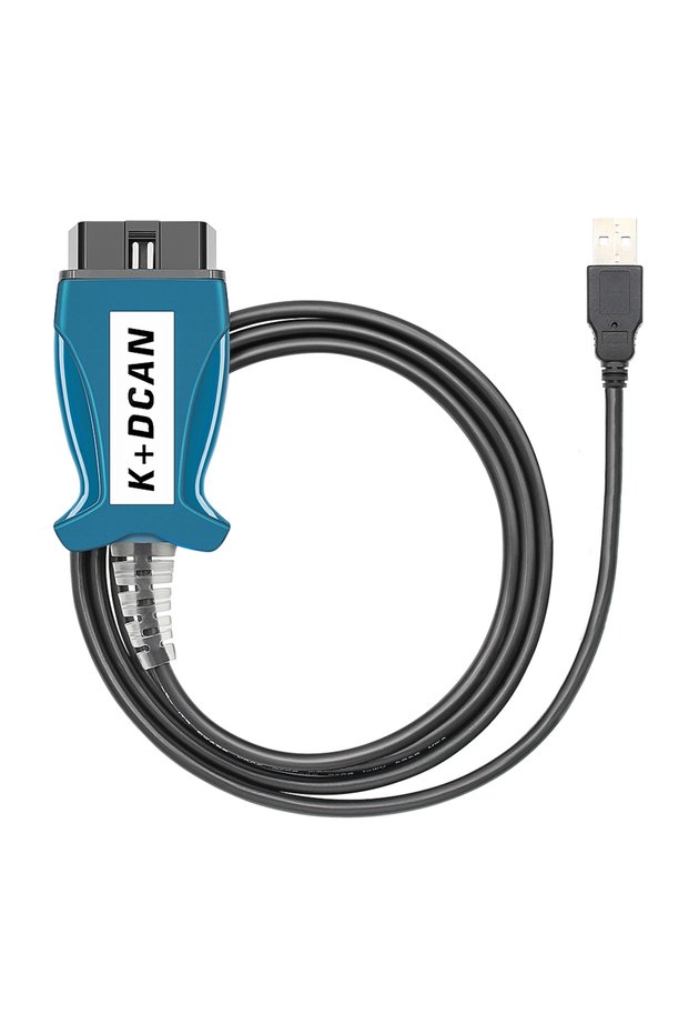 New case Blue K+CAN K+DCAN Automotive Diagnostic Scanner Tool Cable with Switch FTDI Chip OBD2 USB I