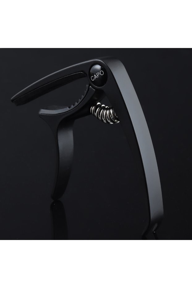 black Metal Guitar Capo Tuner Clamp Professional Key Trigger Single Hand Capos Clip Zinc Alloy for A