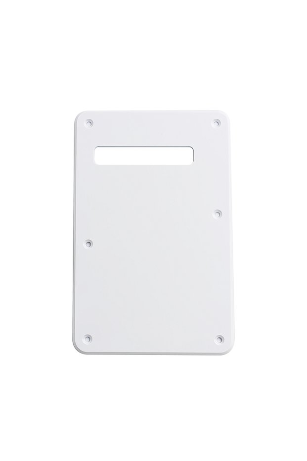White 1ply PHRILAM 6 Holes Guitar Back Plate Cavity Cover Pickguard for Fd ST Modern Style Electric