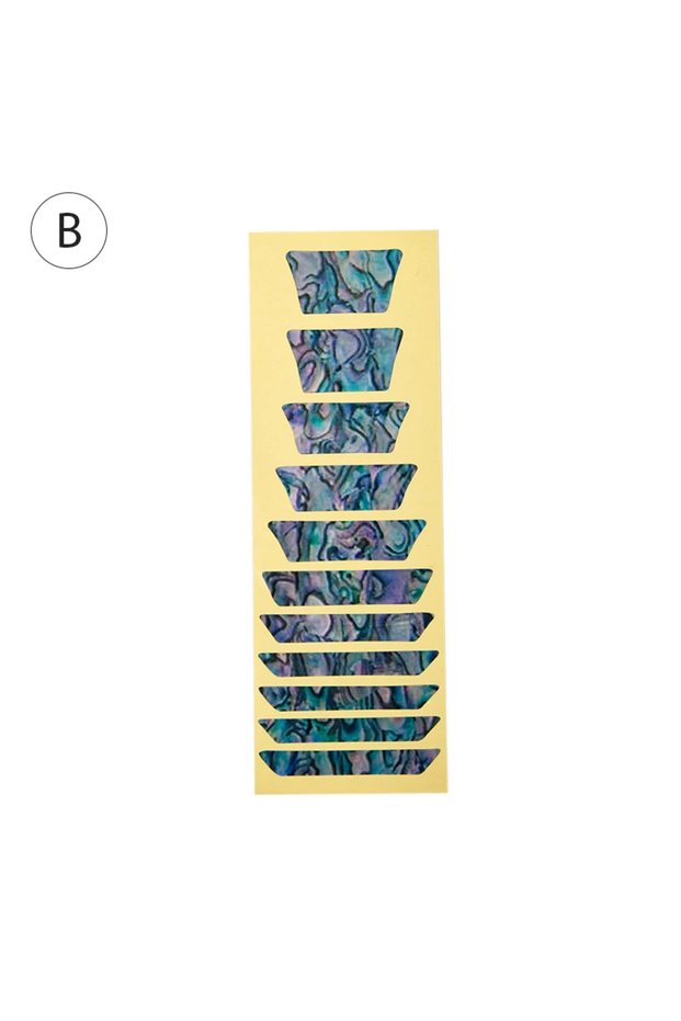 B 15*5.5cm Guitar Fretboard Scale Sticker, Inlay Decal Marker for Electric & Acoustic Guitar, Guitar