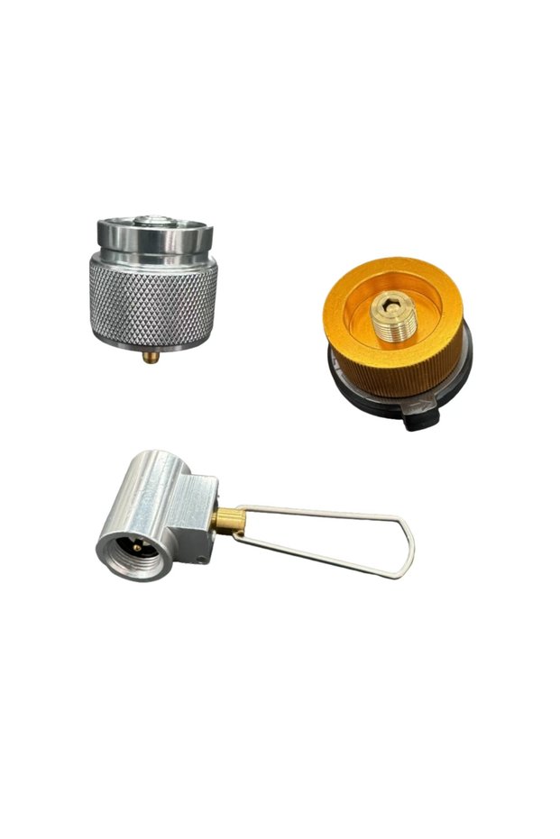 3pcs set Portable Gas Stove Adapter, Camping Converter for Butane Canister, Outdoor Burner and Camp