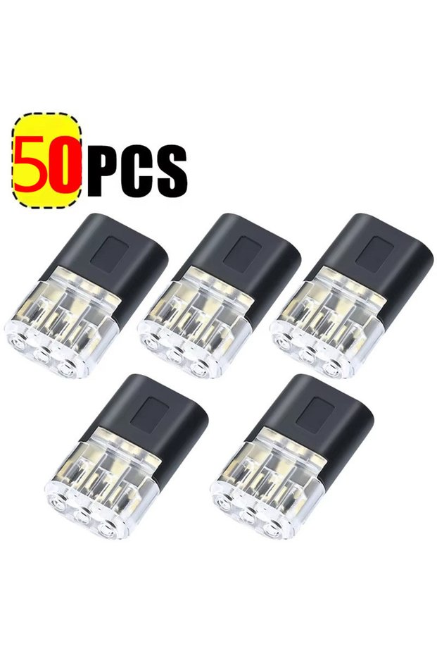 50pcs 50~10Pcs Led Welding Free and Stripping Free Wiring Terminal D3 Plug-In Type Quick Connector w