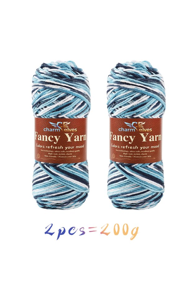 15 2Pcs/200G Multi-Colored Gradient Yarn, High-Quality Gradient Yarn, Available in Multiple Colors,