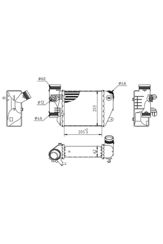 Intercooler, compresor 13054740