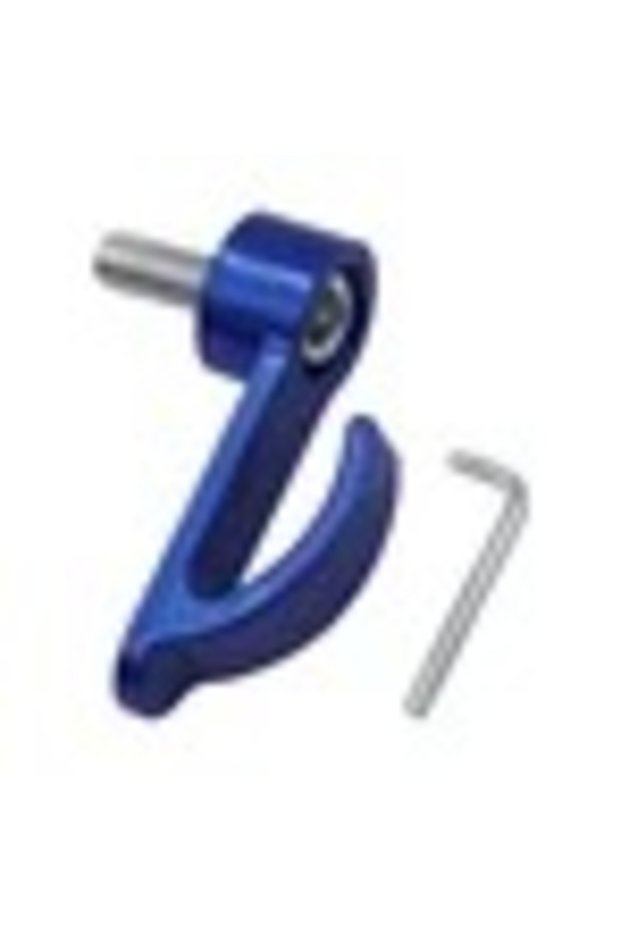 Blue Universal Motorcycle Single Hole Hook Aluminum Alloy Helmet Hook for Dirt Bike Electric Scooter
